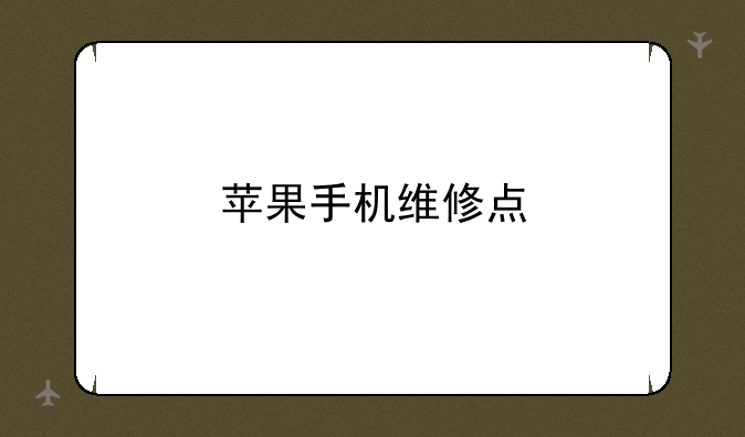 苹果手机维修点