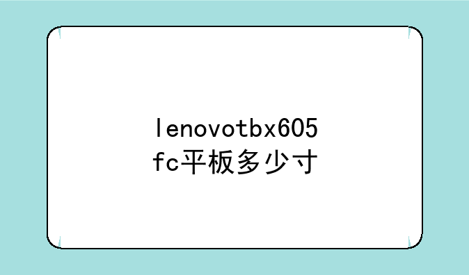 lenovotbx605fc平板多少寸
