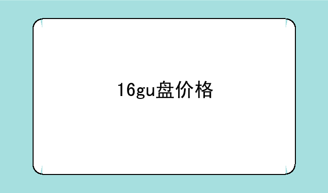 16gu盘价格