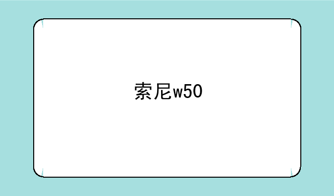 索尼w50