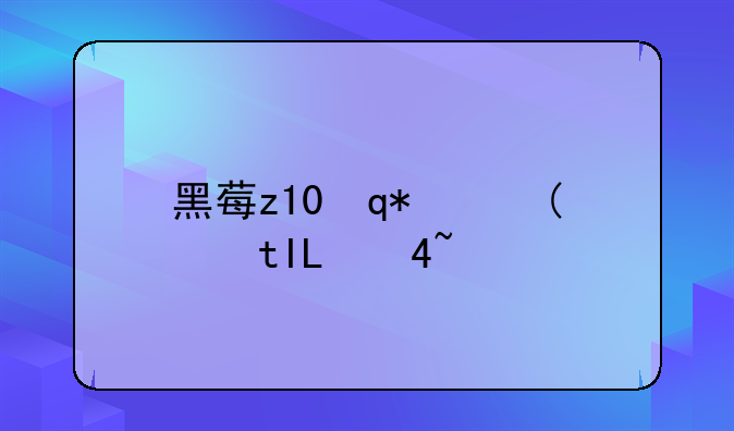 黑莓z10评测__黑莓z10好用吗