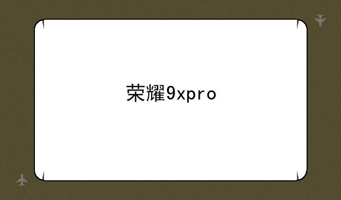荣耀9xpro