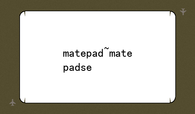 matepad~matepadse